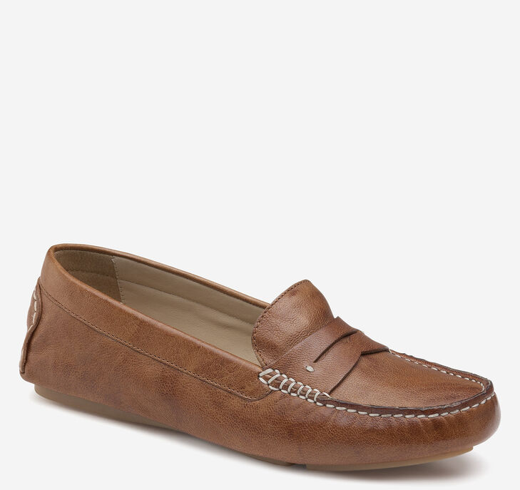 Johnston & Murphy Maggie Loafers Dam - Bruna Skor [TH2670348]